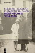 Cover: Briefwechsel (1914-1931) - De Gruyter
