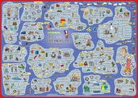 Abbildung von: mindmemo Lernposter - Les premiers pas - Französisch für Anfänger - spielend Französisch lernen Kinder - phiep Verlag