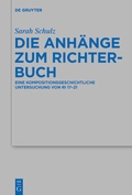 Cover: Die Anh&auml;nge zum Richterbuch - De Gruyter