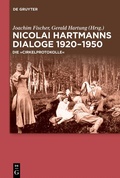 Cover: Nicolai Hartmanns Dialoge 1920-1950 - De Gruyter