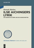 Cover: Ilse Aichingers Lyrik - De Gruyter