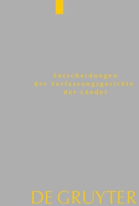 Abbildung von: Baden-Württemberg, Berlin, Brandenburg, Bremen, Hamburg, Hessen, Mecklenburg-Vorpommern, Niedersachsen, Saarland, Sachsen, Sachsen-Anhalt, Schleswig-Holstein, Thüringen - De Gruyter