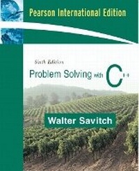 Enlarge image Cover: Problem Solving with C++ - Pearson
