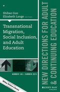 Cover: Transnational Migration, Social Inclusion, and Adult Education - Wiley