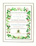 Cover: A Description of the Villa at Strawberry Hill - Pallas Athene Arts