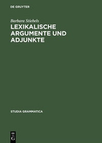 Abbildung von: Lexikalische Argumente und Adjunkte - De Gruyter