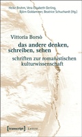 Cover: das andere denken, schreiben, sehen - transcript