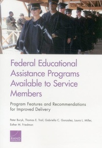 Enlarge image Cover: Federal Educational Assistance Programs Available to Service Members - RAND