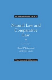 Enlarge image Cover: Natural Law and Comparative Law - Wildy, Simmonds and Hill Publishing