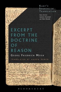 Enlarge image Cover: Excerpt from the Doctrine of Reason - Bloomsbury Academic