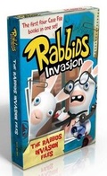 Cover: Rabbids Invasion Files: Case File #1 First Contact; Case File #2 New Developments; Case File #3 The Accidental Accomplice; Case File #4 Rabbi - Simon Spotlight