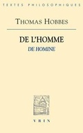 Cover: de l'Homme - Librarie Philosophique J. Vrin