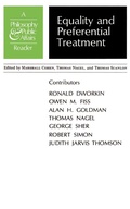 Cover: Equality and Preferential Treatment - Princeton University Press
