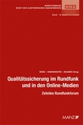 Cover: Qualit&auml;tssicherung im Rundfunk und in den Online-Medien - Manz