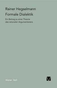 Enlarge image Cover: Formale Dialektik - Meiner