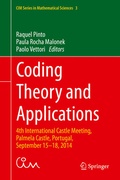 Cover: Coding Theory and Applications - Springer