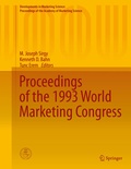 Cover: Proceedings of the 1993 World Marketing Congress - Springer