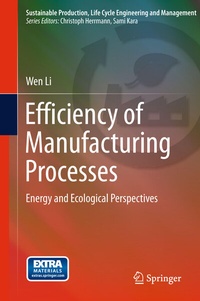 Enlarge image Cover: Efficiency of Manufacturing Processes - Springer