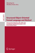 Cover: Structured Object-Oriented Formal Language and Method - Springer