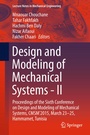 Cover: Design and Modeling of Mechanical Systems - II - Springer