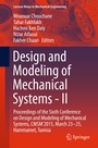 Cover: Design and Modeling of Mechanical Systems - II - Springer