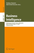 Cover: Business Intelligence - Springer