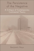 Cover: Persistence of the Negative - Edinburgh University Press