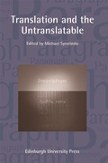 Cover: Translation and the Untranslatable - Edinburgh University Press