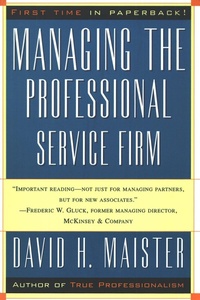 Abbildung von: Managing the Professional Service Firm - Simon & Schuster