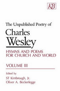 Enlarge image Cover: The Unpublished Poetry: v. 3 - Abingdon Press