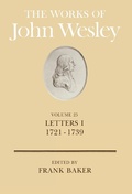 Cover: The Works: Letters, 1721-39 v. 25 - Abingdon Press