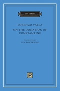 Cover: On the Donation of Constantine - Harvard University Press