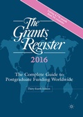 Cover: The Grants Register 2016 - Palgrave Macmillan