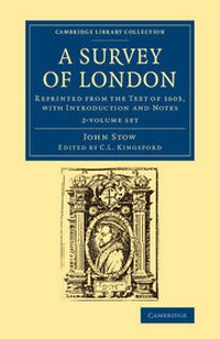 Enlarge image Cover: A Survey of London 2 Volume Set - Cambridge University Press