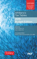 Cover: Whillans's Tax Tables 2015-16 (Budget edition) - Tolley