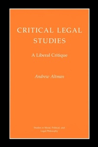 Enlarge image Cover: Critical Legal Studies - Princeton University Press