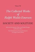 Cover: Collected Works of Ralph Waldo Emerson: Society and Solitude Volume VII - The Belknap Press