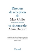 Cover: Discours de Reception A L'Academie Francaise - Fayard