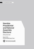 Cover: Namibia Presidential and National Assembly Elections, 28 November 2014 - Commonwealth Secretariat