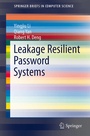 Cover: Leakage Resilient Password Systems - Springer