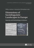 Cover: Dimensions of Sociolinguistic Landscapes in Europe - Peter Lang Verlag
