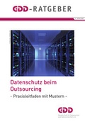 Cover: Datenschutz beim Outsourcing - Gesellschaft f&uuml;r Datenschutz und Datensicherheit