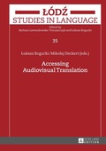 Cover: Accessing Audiovisual Translation - Peter Lang Verlag