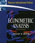 Cover: Econometric Analysis - Pearson