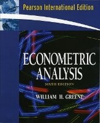Enlarge image Cover: Econometric Analysis - Pearson