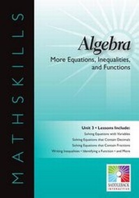Enlarge image Cover: More Equations, Inequalities, and Functions Interactive Whiteboard Resource - Saddleback Educational Publishing, Inc.
