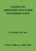 Cover: Sammlung arbeitsrechtlicher Entscheidungen - Manz