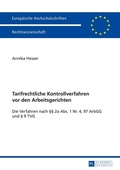 Cover: Tarifrechtliche Kontrollverfahren vor den Arbeitsgerichten - Peter Lang Verlag