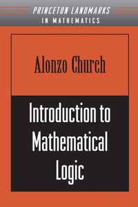 Enlarge image Cover: Introduction to Mathematical Logic - Princeton University Press