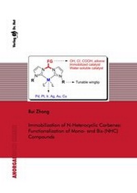 Abbildung von: Immobilization of N-Heterocyclic Carbenes: Functionalization of Mono- and Bis-(NHC) Compounds - Dr. Hut